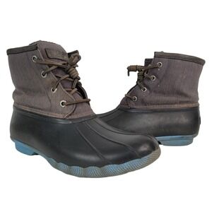 Sperry Saltwater Top-Sider Women Size 7.5  Duck Boots STS83232 Waterproof Rubber